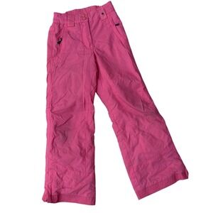 Girls Pink Keystone Ski Snow Pants Size 7 Insulated Waterproof Winter Gear